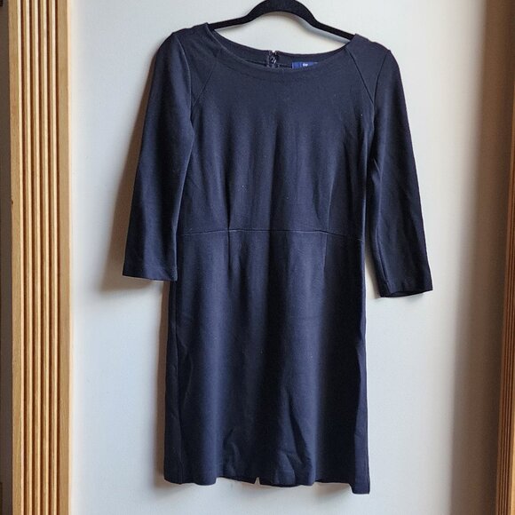 GAP Black Classic Shift Dress Size 4 - Picture 6 of 16